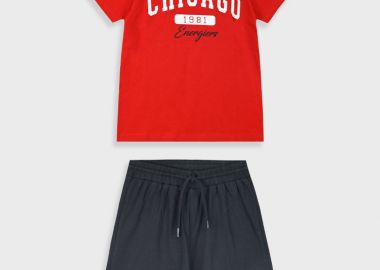 Σετ με τύπωμα για αγόρι | ΜΑΥΡΟ - Energiers - 